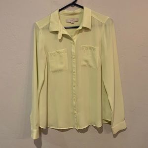 LOFT button up long sleeve shirt